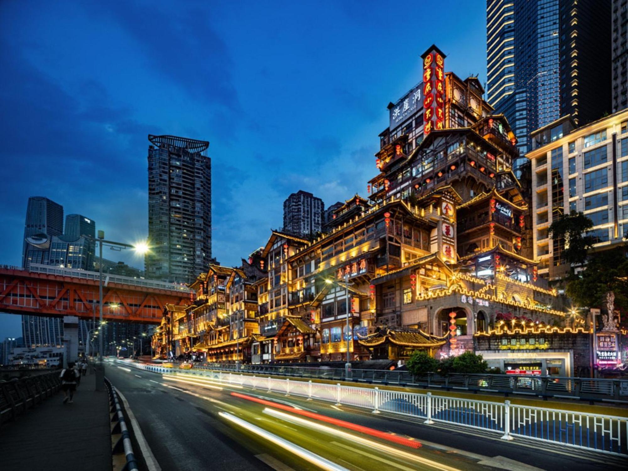 Intercontinental Chongqing Raffles City By Ihg Zewnętrze zdjęcie